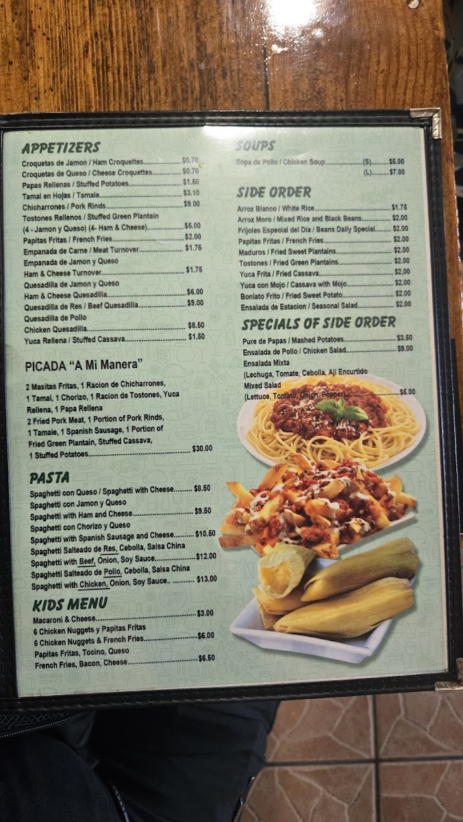 A Mi Manera Restaurant Menu - Image 1