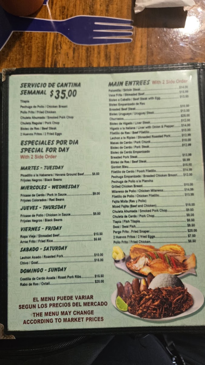 A Mi Manera Restaurant Menu - Image 5